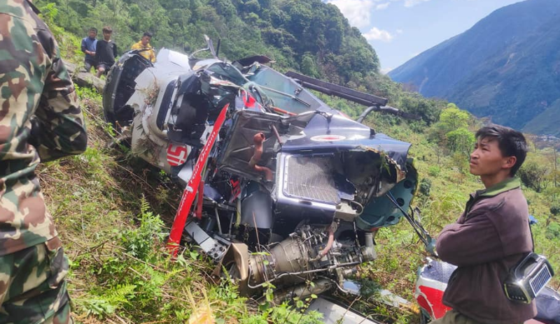 सिम्रिक एयरको हेलिकोप्टर दुर्घटना, एक जनाको मृत्यु